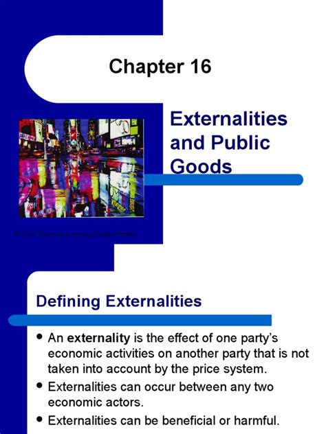 Chapter 16 Presentation Externalities And Public Goods Pdf