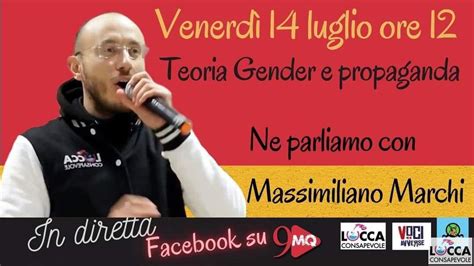 Indottrinamento Gender E Manipolazione Mq Intervista Lucca