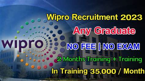 Latest Wipro Recruitment 2023any Graduatework From Home Jobs Mnc Hiring