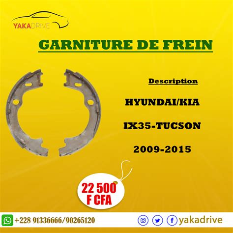 GARNITURE DE FREIN YAKADRIVE