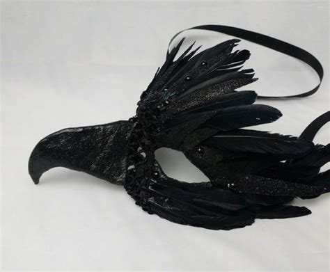 Bird Mask Black Feather Mask Hawkeye Mask Crow Mask Raven Masks