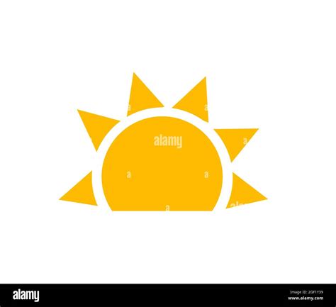 Vector Illustration Of Sunrise Sun Stock Vector Image And Art Alamy