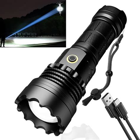 Asort Led Torch Rechargeable Flashlight With High Lumens Lumen