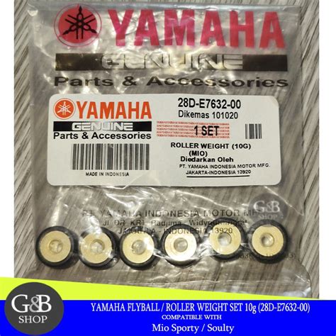 Gb Yamaha Flyball Roller Weight Set Pulley Ball For Mio Sporty