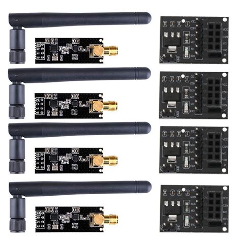 шт. NRF24L01+PA+LNA беспроводной модуль с антенной 1100 метров адаптер ...