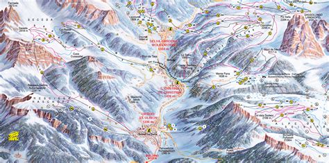 Cartina Ortisei Mappa Piste Sci Ortisei Dove Sciare