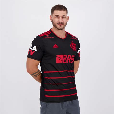 Camisa Adidas Flamengo III 2022 Libertadores Patrocínio