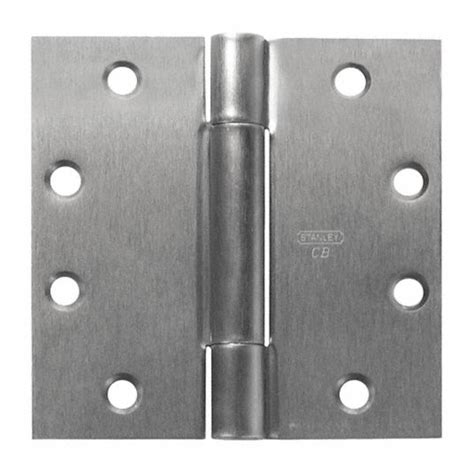 Stanley Electrified Hinge With Satin Chrome Finish Full Mortise Mounting 4 Holes Per Leaf