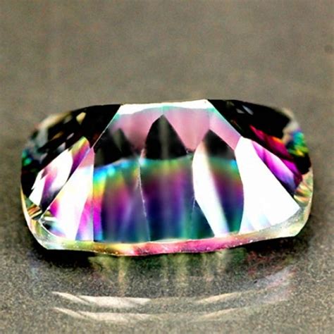 Intergemstones Mystic Quarz Rainbow Carat Concave If Excellent