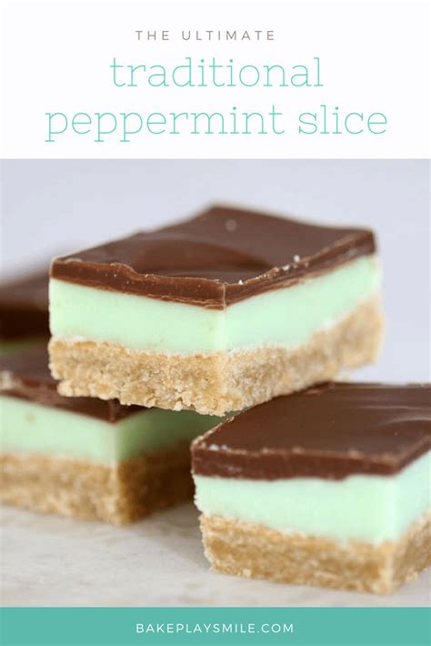 Traditional Peppermint Slice An All Time Favourite Classic Recipe Bake Play Smile