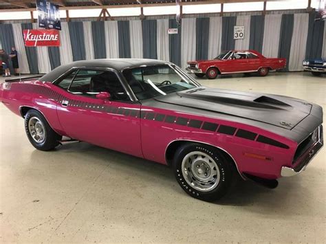 1970 Plymouth Aar Cuda 340 6bbl In Moulin Rouge Pink Mopar Muscle