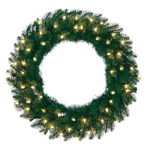 Home Accents Holiday 24 Inch Dunhill Fir Wreath The Home Depot Canada