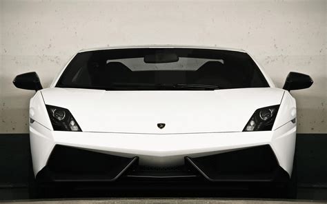 Lamborghini Gallardo LP570-4 Superleggera White Front wallpaper ...