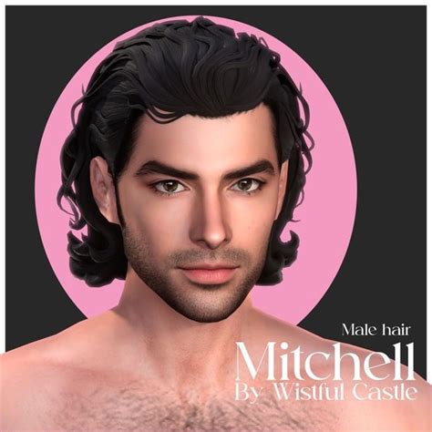 Mitchell Hair Wistful Castle In Sims Hair Male Mens Hair