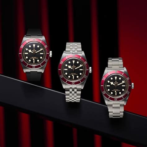 The New Tudor Black Bay In Burgundy Sports A Jubilee Style Bracelet