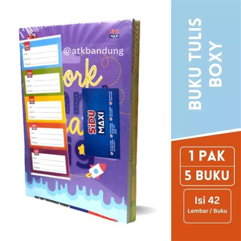 Sinar Dunia Buku Tulis Sidu Maxi Ukuran Boxy B Lembar Jual Pak