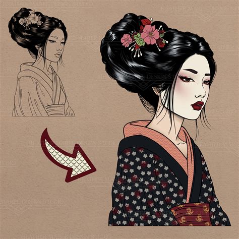 Japanese Brushes For Procreate Japanese Seamless Patterns Etsy