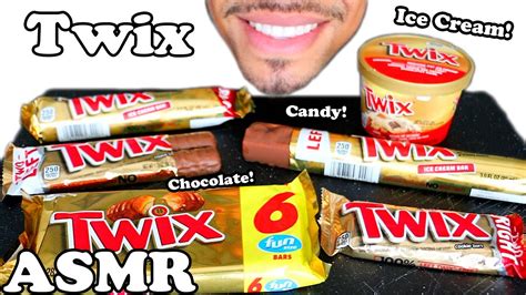 Twix Ice Cream Chocolate Candy Bar Left Right Twix Asmr Mukbang No