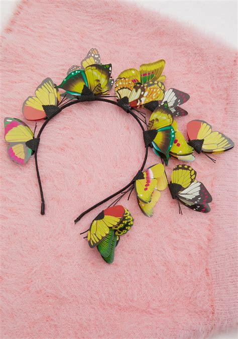 Princess Of The Forest Butterfly Headband Dolls Kill