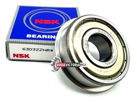 NSK JAPAN 6303 ZZ NR BALL BEARING METAL SHIELDED SNAP RING 17x47x14