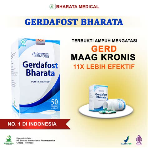 Jual Gerdafost Bharata Obat Gerd Maag Akut Maag Kronis Radang Usus