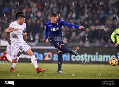 Sergej Milinkovic Savic Of Lazio During The Italian Cup Match Between