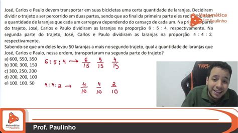 Jose Carlos E Paulo Devem Transportar - (ENEM) José, Carlos e Paulo devem transportar em suas bicicletas uma ...