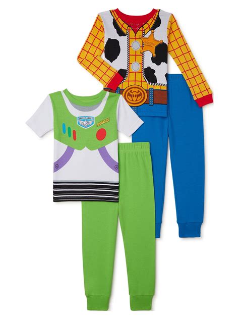 Toy Story Baby And Toddler Boy Long Sleeve Tops And Pants 4 Piece