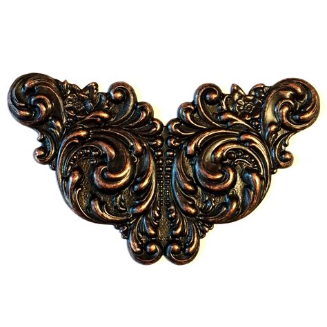 Brass Leaf Stampings Victorian Rusted Iron 03427 Antique Copper Bsue Boutiques Nickel Free