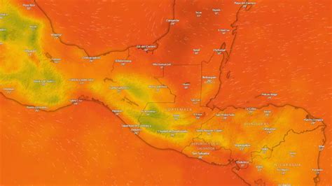 Clima En Guatemala Las Temperaturas Más Altas Que Se Registrarán Esta Semana Y Los Mapas Que