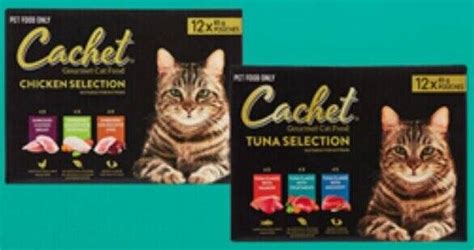 Cachet Premium Cat Food Pouch Multipack 12 X 85g Offer At ALDI