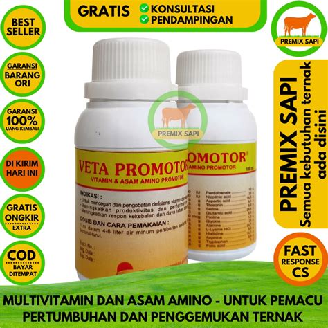 Jual Veta Promotor Ml Multivitamin Asam Amino Oral Lengkap