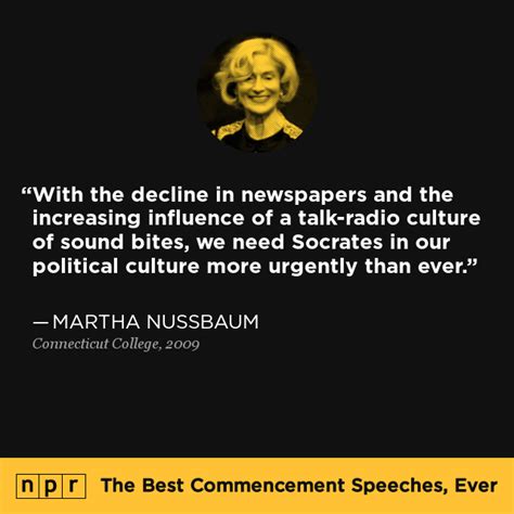 Martha Nussbaum at Connecticut College, 2009 : The Best Commencement ...