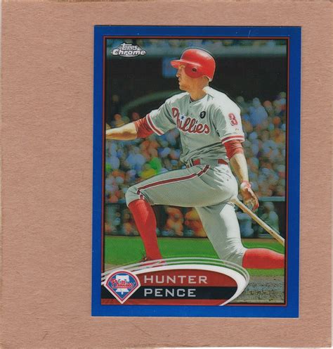 Topps Chrome Blue Refractor Hunter Pence Nm See Scan