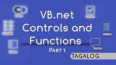 Vbnet Controls Properties And Functions Part 1 Visual Basic Youtube