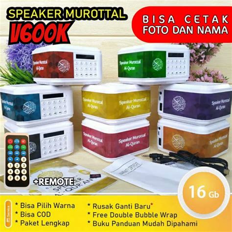 Jual Speaker Murottal Al Quran 30 JUZ Lengkap Bonus Remote Radio