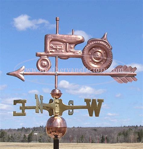 Copper Tractor Weathervane Bh Ws 294 Etsy