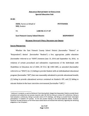 Fillable Online Arksped K12 Ar IN RE Arksped K12 Ar Fax Email Print