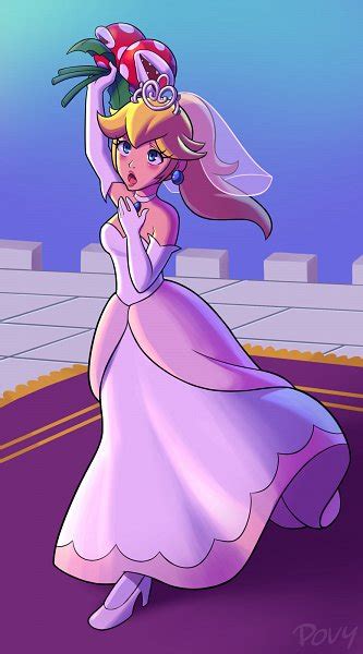 Princess Peach White Dress