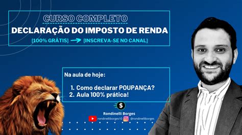 Como Declarar PoupanÇa No Imposto De Renda Smart Money