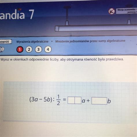 Prosz O Pomoc Wpisz W Okienkach Odpowiednie Liczby Aby Otrzymana