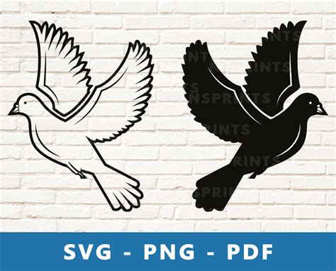 Pigeon Svg Pigeon Png Dove Svg Peace Birds Pigeons Cut Etsy