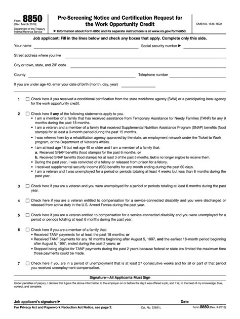 2016 2024 Form IRS 8850 Fill Online Printable Fillable Blank PdfFiller