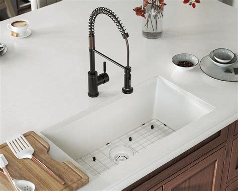 848 White Single Bowl Undermount Trugranite Sink