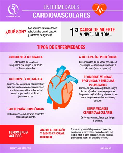 Infografía Enfermedades cardiovasculares Grupo Health Care