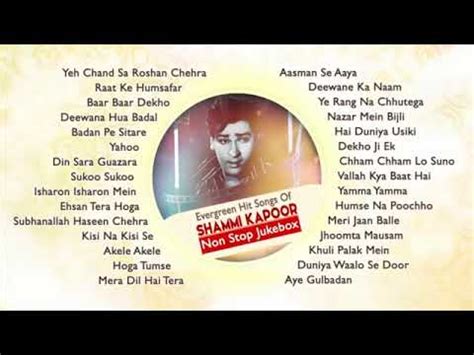 Best Of Shammi Kapoor Hit Songs Jukebox Collection Superhit Old