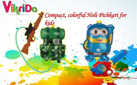 Buy Vikrida Holi Pichkari High Pressure Water Gun Toy With Back Holding