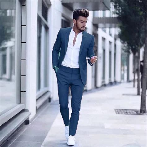 Casual Business Men Suits For Wedding 2 Pieces Suits Man Groom Tuxedos