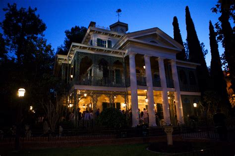 Disneyland Haunted Mansion At Night