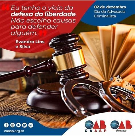 Dia Da Advocacia Criminalista Oab Subse O Guarulhos